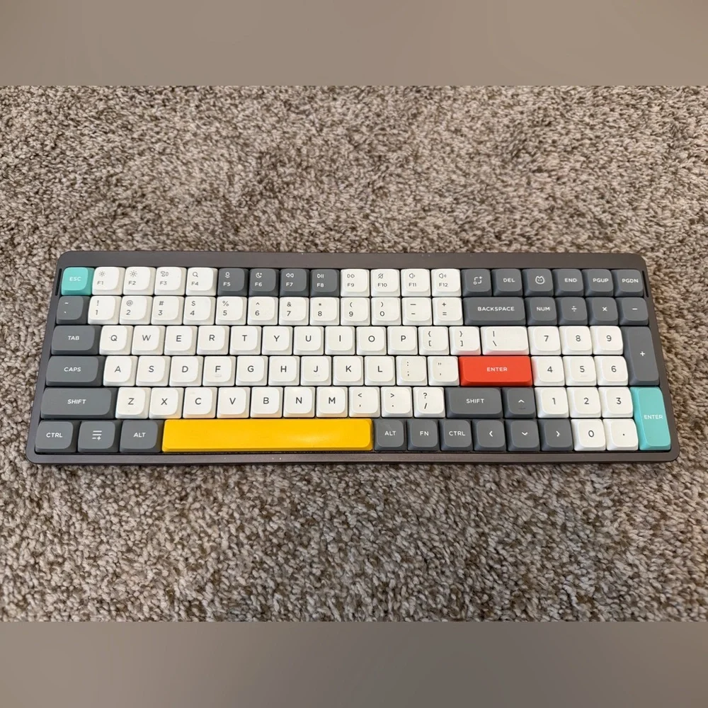 Nuphy Air 96 V2 Keyboard - Lunar Grey/Aloe (37gf)